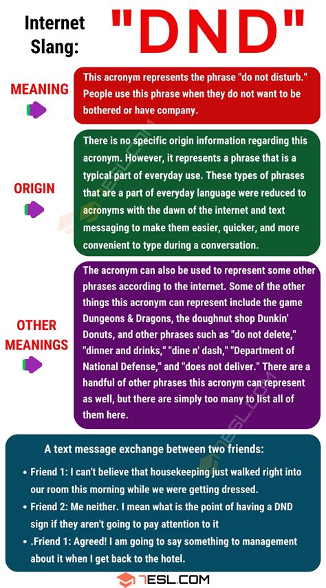 what does dnd mean in slang|“DND” Meaning .
